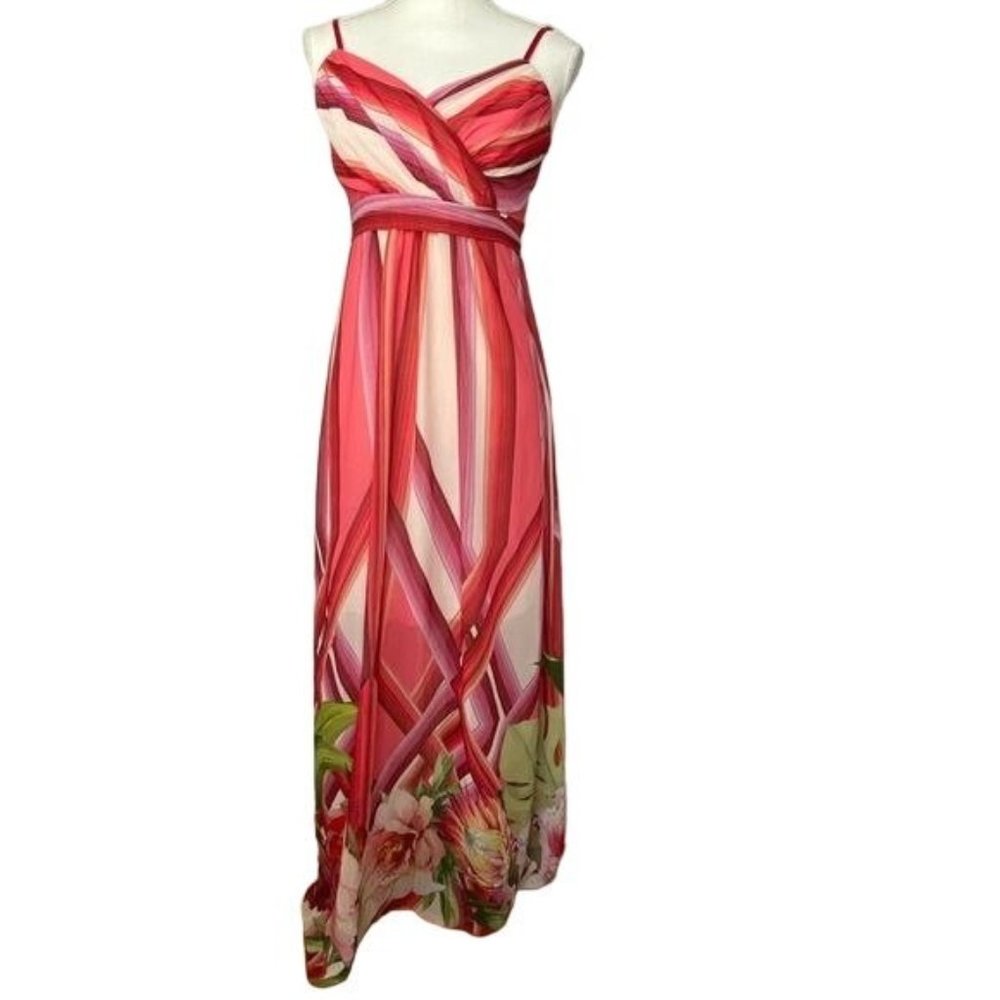Renacimiento made Italy Ladies Maxi dress red striped Eur size Medium USA small